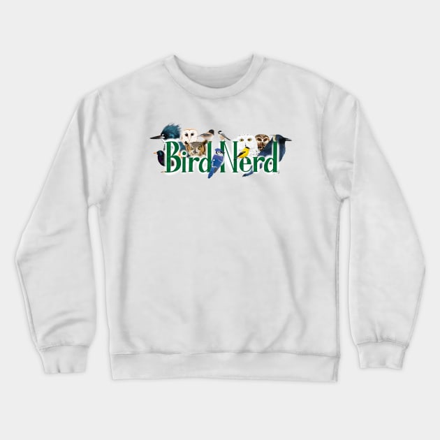 Bird Nerd 2 Crewneck Sweatshirt by FernheartDesign